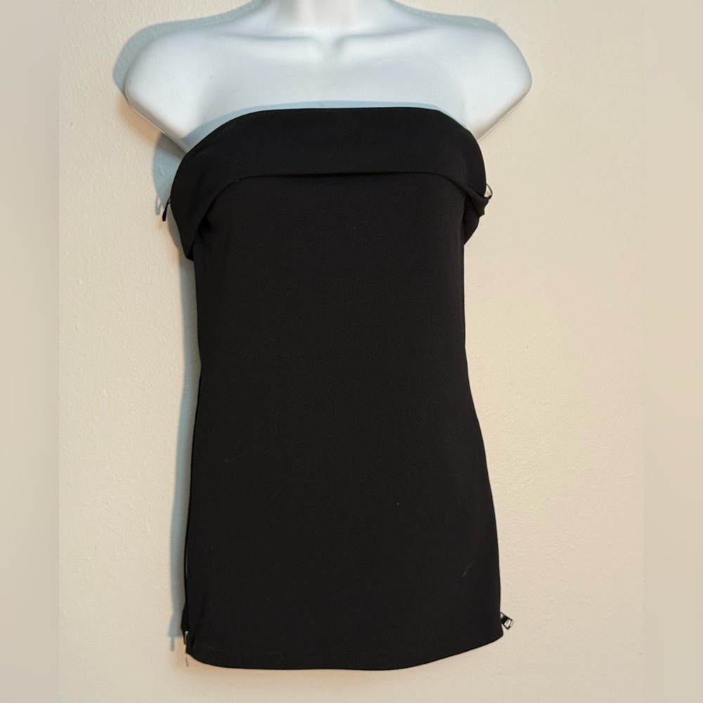 Zara Classic Black Strapless Top